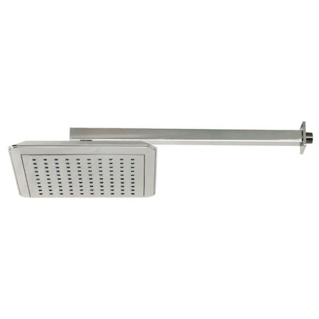 Showerscape K251A6CK 9-5/8 Inch Square Shower Head with Shower Arm, Polished Nickel K251A6CK